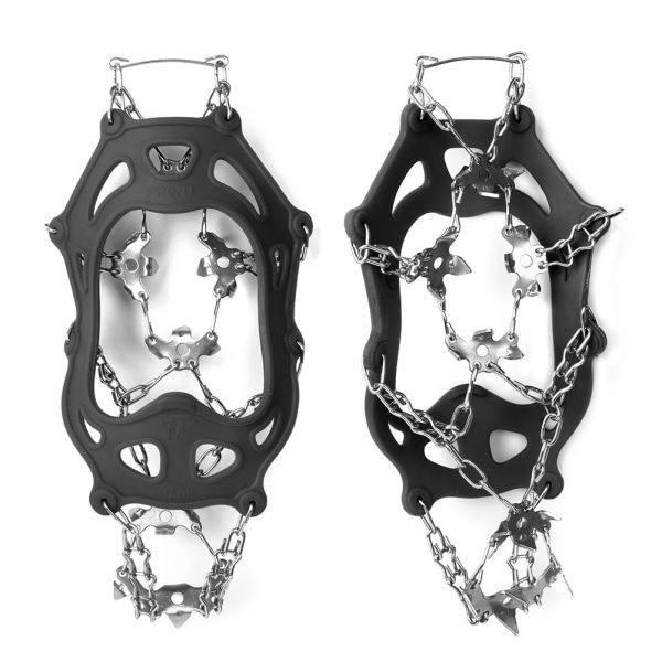 19 Teeth Outdoor Stainless Steel Non-slip Ski Ice Shoes Cover Claws Crampons Climbing Accessories