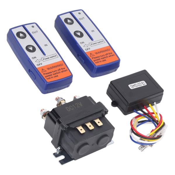 12V 250A Winch Relay Contactor Kit with Wireless Remote Control Switch for Truck SUV