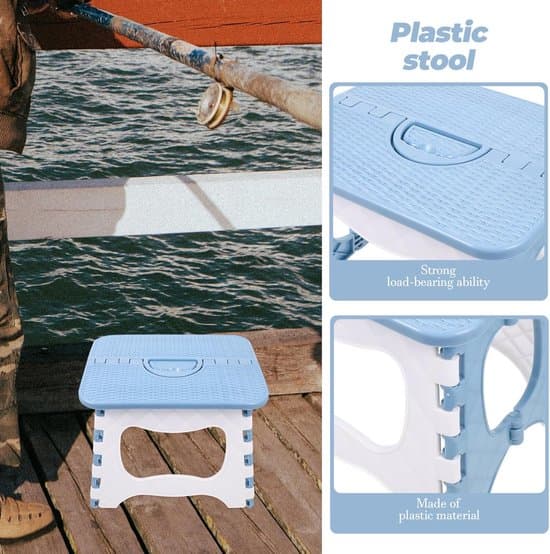 1-piece foldable plastic stool, children's stool, garden stool, portable