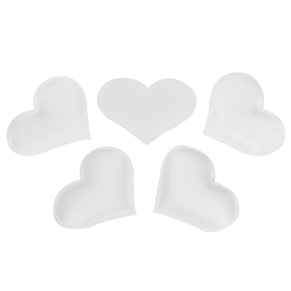 DIY Håndlagde Hjerteformede Bryllups Valentinsdekorasjon Jubileumsfestartikler (3,2 cm Hvit 500 stk Pose)