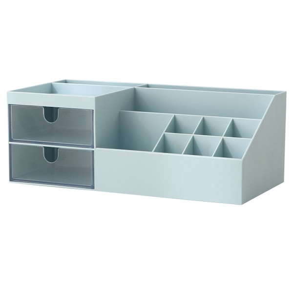 Makeup Organizer til Kommode med 2 Opbevarings Skuffer, Soveværelse Skrivebord Organisation, Klar Skuffe Organizer til Kosmetik