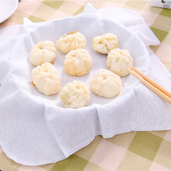 6 st köksbomull ångduk ångade bullar dumplings ångduk matlagningsmaterial