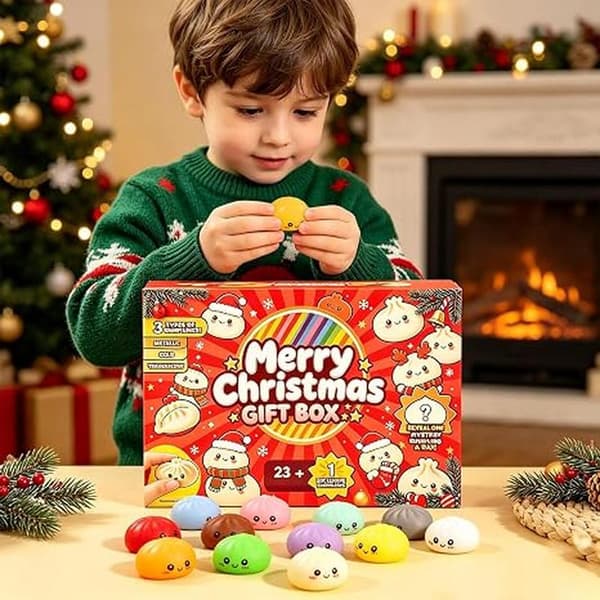 Jule Squishies Adventskalender 2026 Nedtelling for Voksne B