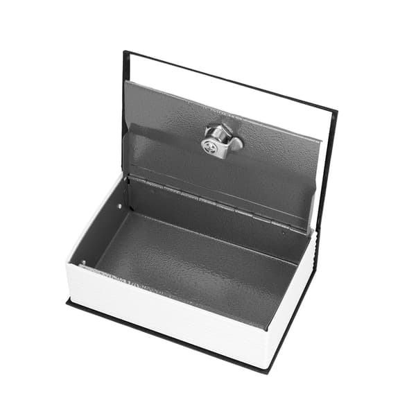 Safe Simulation Book Shape Decorative Storage Money Case for Bedroom Living Room Office Black