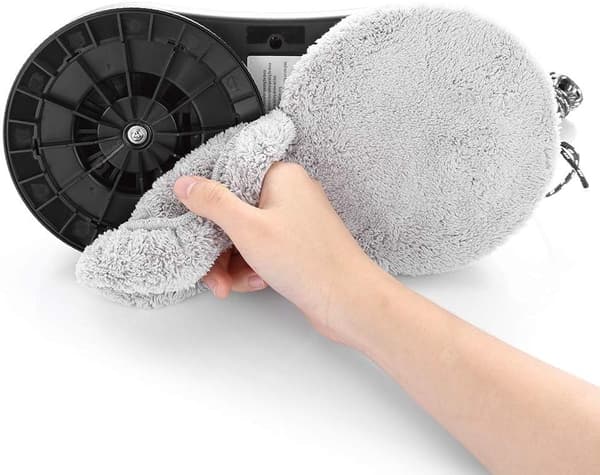 12-pack cirkulära ersättningsdukar i mikrofiber för fönsterputsrobotar (15 cm)