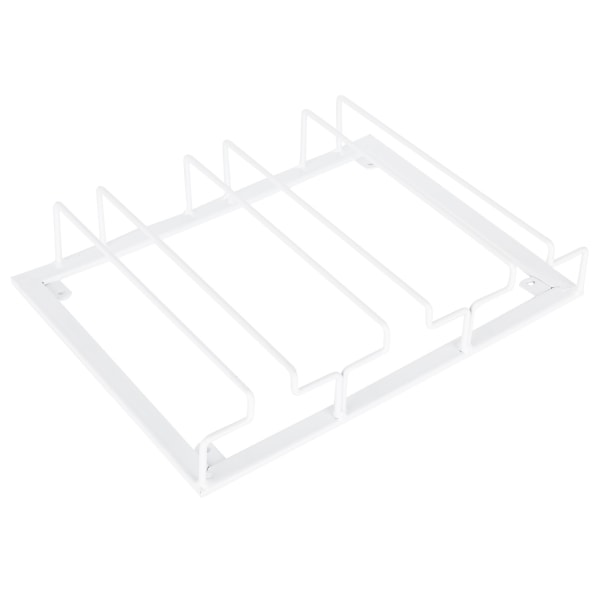 Viinilasiteline Kaapin Alle Varsilaseille Säilytysteline Ripustin Metalli Järjestäjä Baariin Keittiöön 3 Paikkaa 30x22.5cm Valkoinen