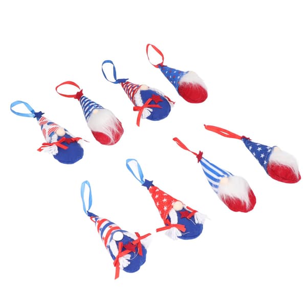 8 Pcs. Independence Day Gnome Doll Pentastar Plush Faceless Dwarf Doll Decor for Decoration