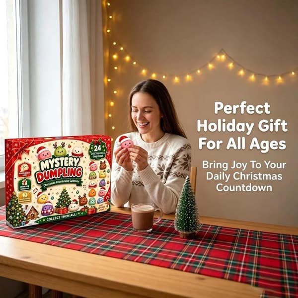 Jul Squishies Julekalender 2026 Nedtællingskalender til voksne White