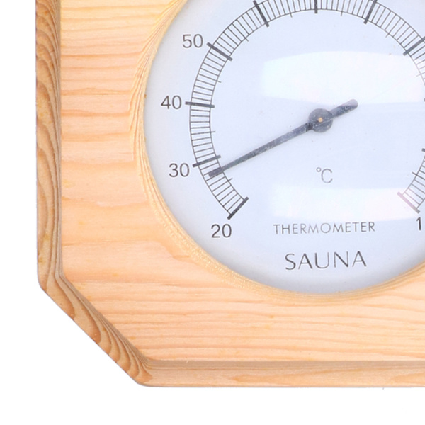 Thermohygrometer med Pegeviser - Præcis Temperatur- og Luftfugtighedsmåling - Tilbehør til Fitnesscenter, Sauna og Hjem
