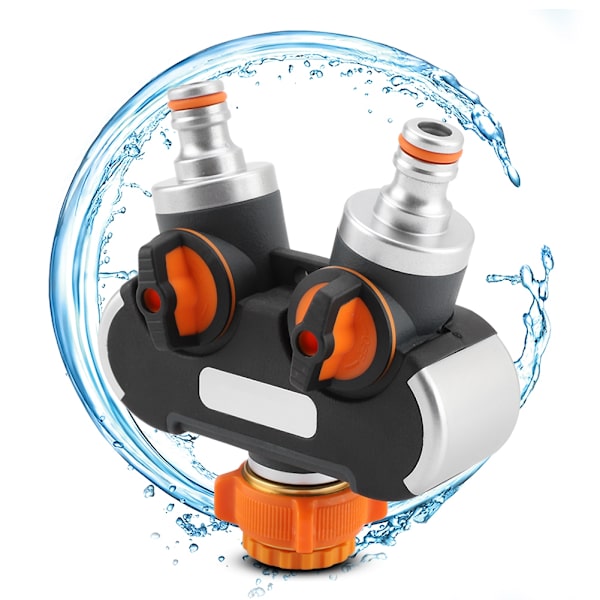 Havevandsslangefordeler Y-formet Adapter Tap Vandhane Splitter Hanekobling EU 2-vejs
