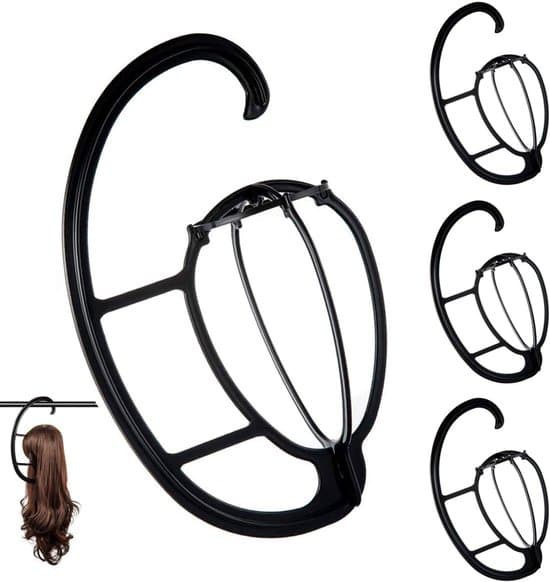 Hanging Wig Stand for Multiple Wigs - 4 Set