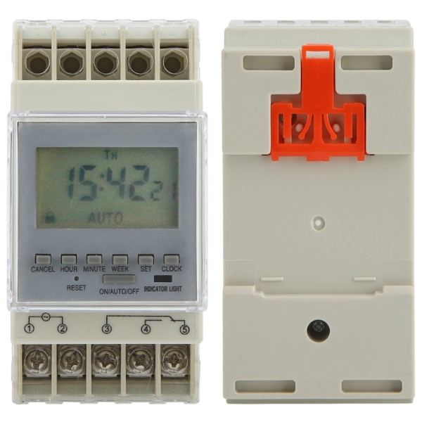 Tidrelæ Microcomputer Tidskontakt Solcellecontroller Spænding: 220v-240v 16A