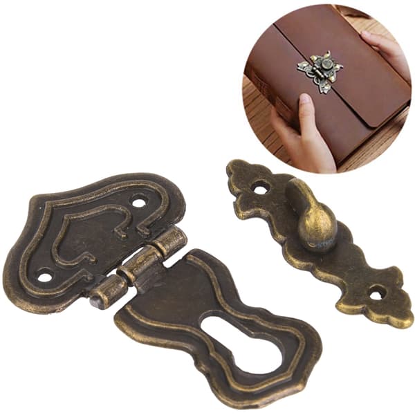 10-pack Antique Zinc Alloy Hasp Latch Bronze Cabinet Fastener