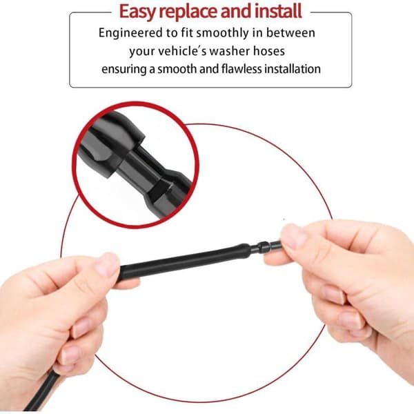 10 stk. Slangeforbindere, lige forrude sprinkler slangefitting rørforbinder