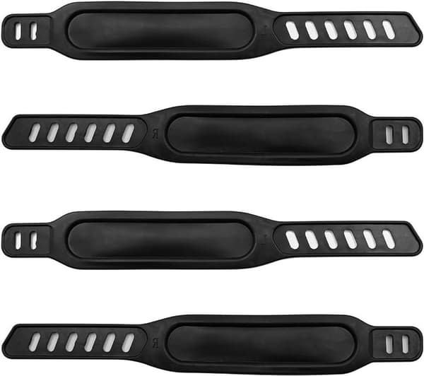 Exercise Bike Pedal Straps - Non-Slip Straps, Adjustable Length - Bicycle Pedal Accessories.