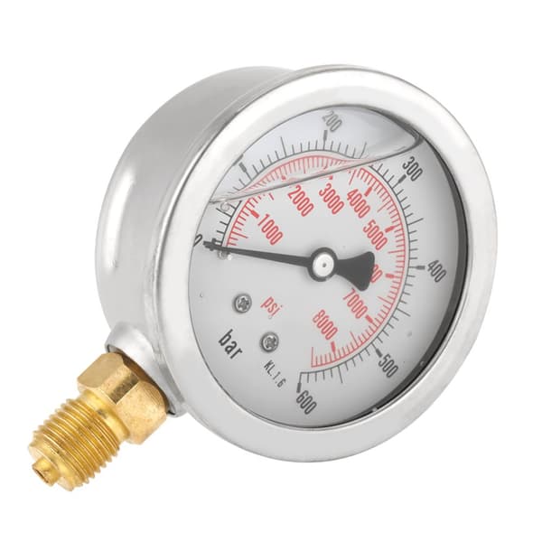 Højpræcisions hydraulisk vandtryksmåler 0-600 bar