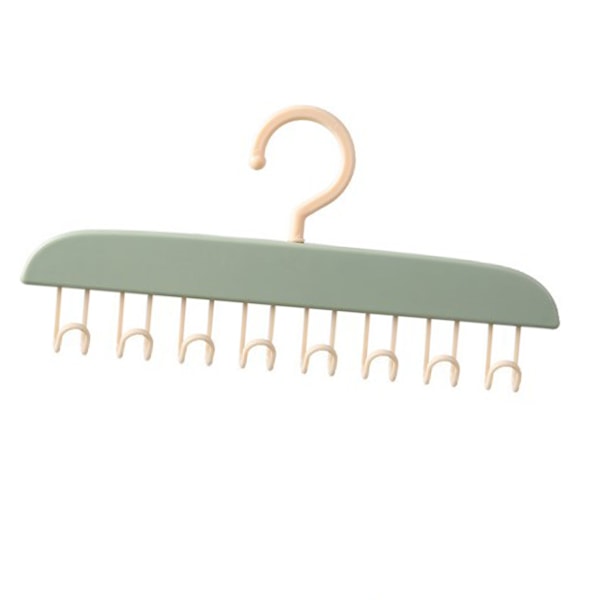 Tanktop Bøjle Pladsbesparende BH Organizer Bølget Tøjbøjle med Kroge til Camisoler Tanktoppe BH'er Slips Badedragter Stropløse Kjoler Lysegrøn