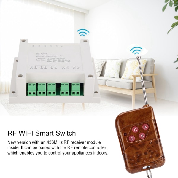 4-kanals RF WIFI Smart