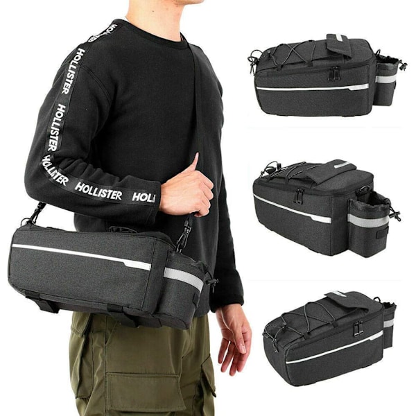 Multifunktionel Cykelbagagepose MTB Isoleret Pose Sadelpose Skulderpose