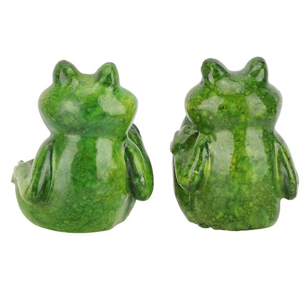 2 st Resin Grodor Staty Utomhus Trädgårdsdekoration Skulptur För Hem Skrivbord Trädgårdsdekoration