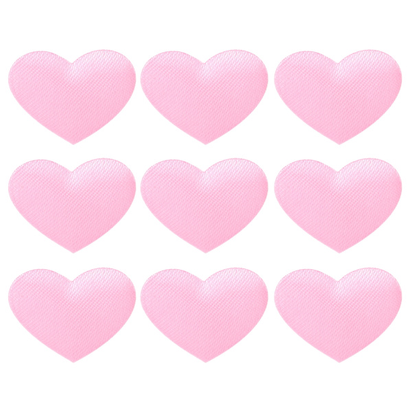 500 stk Hjerteformet Dekorasjonssvamppose Bryllup Jubileum Valentinsdag Festtilbehør (2,1 cm Rosa 500 stk Pose)