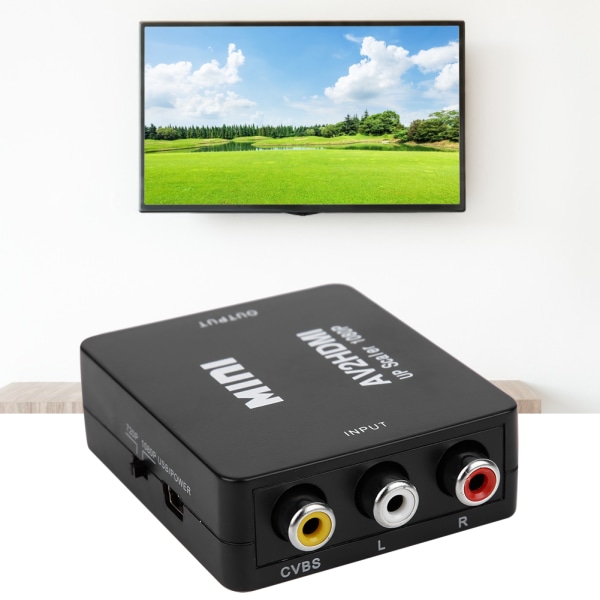 Mini AV - HDMI 1080P 60Hz Ulostulo Korkearesoluutioinen Sovitin Videomuunnin USB-Kaapelin Kanssa