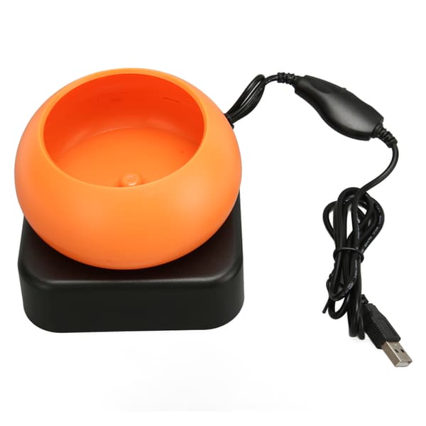 Electric Bead Spinner for Jewelry Making, Adjustable Speed, USB Powered, Forward/Reverse, Orange