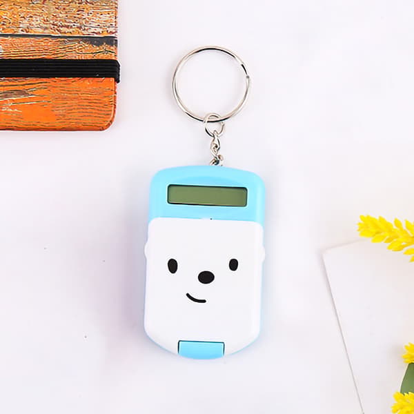 Blue Cute Mini Calculator for Students Kids, Portable & Safe Math Tool