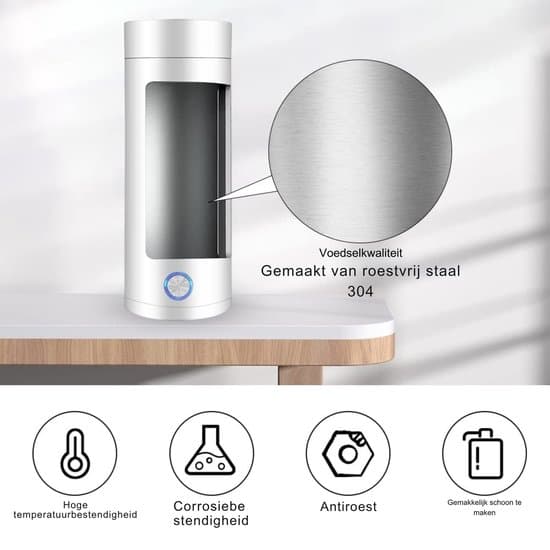 Portable Kettle - Mini Travel Kettle - Compact White