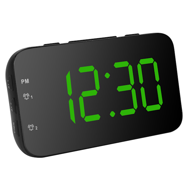 LED Digital Vækkeur Bærbar Skrivebordsur med Snooze til Soveværelse Hjem Rejse