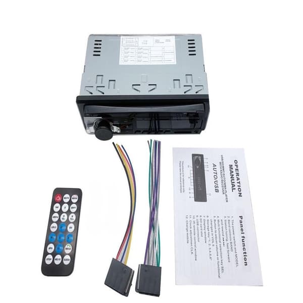 Car Radio 1-DIN - Bluetooth, microphone, 4×60 W