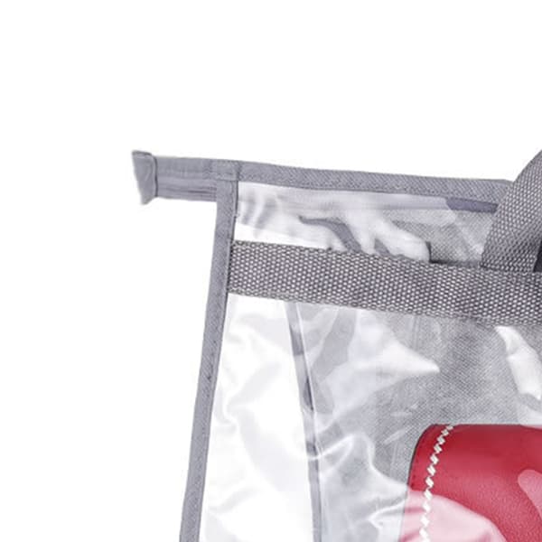 Clear PVC Handbag Storage Bag with Zipper & Handle, Dustproof Organizer for Purses, Wardrobe & Travel