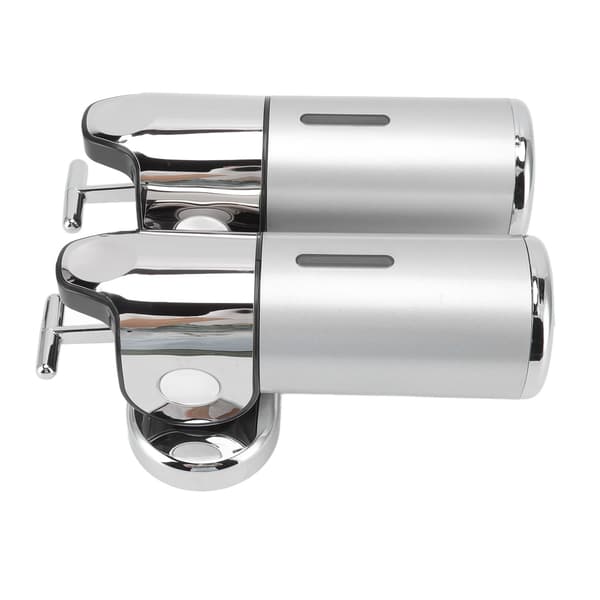 Soap Dispenser Double Pump 1000ml Wall Mounted Easily Refillable Reusable Shampoo Dispenser for Bathroom Hotel