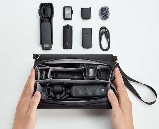 Camera Bag for DJI Osmo Pocket 3 Accessories, Portable Travel Case, Multifunctional Carrying Case with Shoulder Strap, Black.