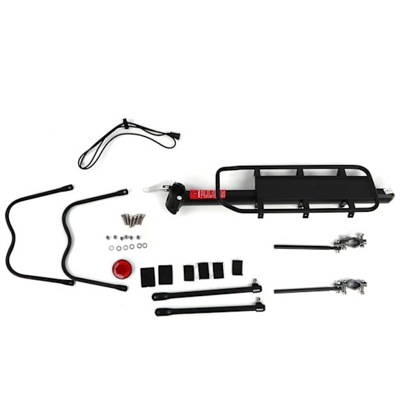 WJ01 Aluminium Legering Sort Cykel Bagagebærer Bagagebærer Hylde Cykling Udstyr Tilbehør