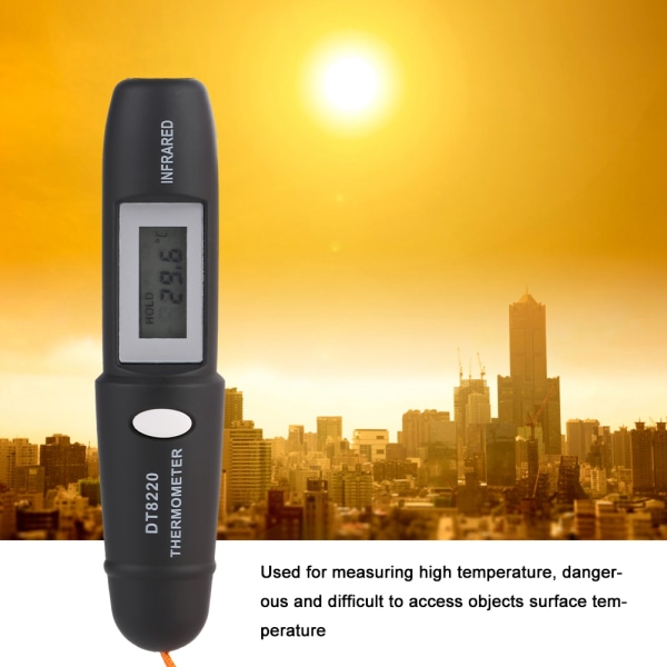 1 stk. Berøringsfri Mini Infrarød Termometer IR Temperaturmåling Digital LCD Display