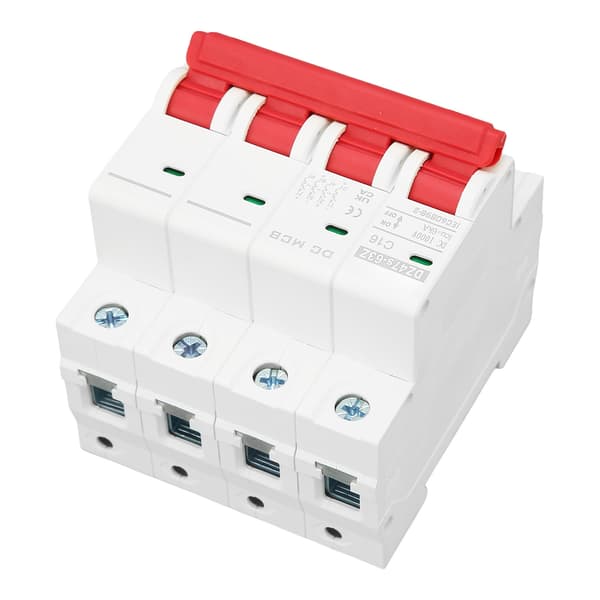 DC dvärgbrytare 4P solcellssystem 16A DIN-skenmontering 6000A segmenterad kapacitet DC1000V DZ47s 63Z C16