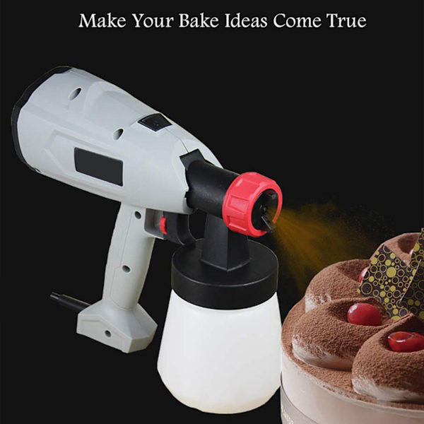 Elektrisk Chokolade Sprøjte Kage Dekoration Airbrush Kit Chokolade Maling Sprøjte