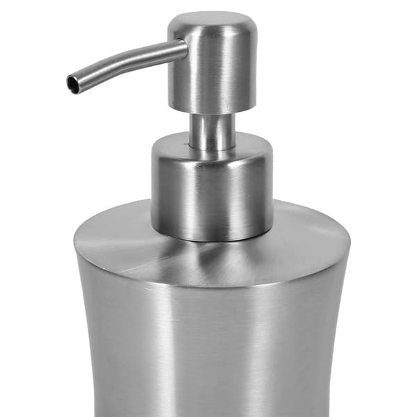 304 Rustfrit Stål Badeværelse Brusepumpe Lotion Dispenser Flydende Flaske (400ml)