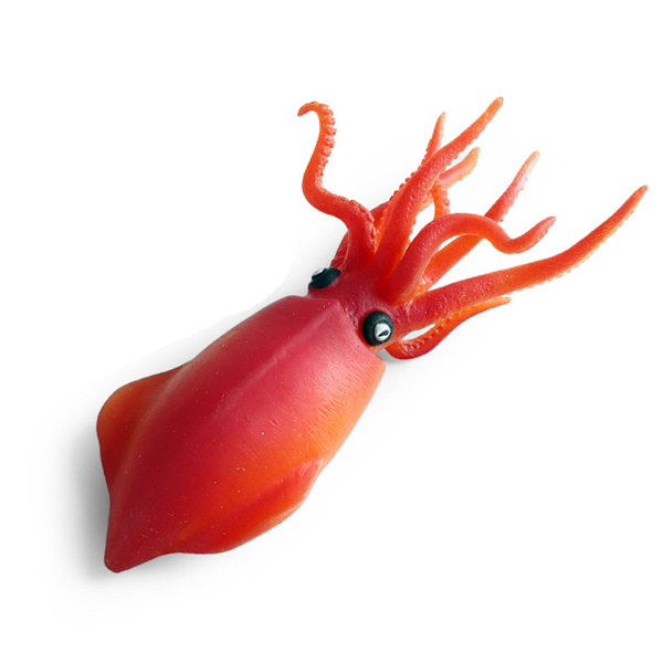 Realistiska havsdjursfigurer Modeller Simulering TPR Gummi Bläckfisk Figur Stressavlastande Leksak Dekompressionsleksak Barn Prank Rekvisita