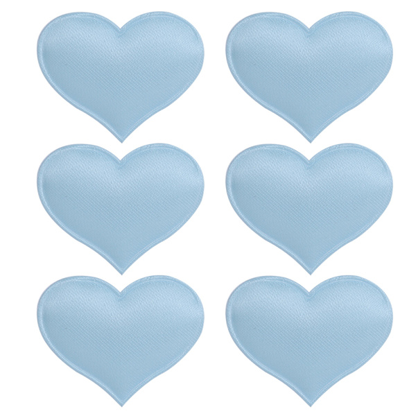 DIY Håndlagde Hjerteformede Bryllups Valentinsdekorasjon Jubileumsfestartikler (3,2 cm Lyseblå 500 stk Pose)