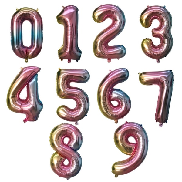 32 Inch Number Foil Balloon Birthday Wedding Party Decoration