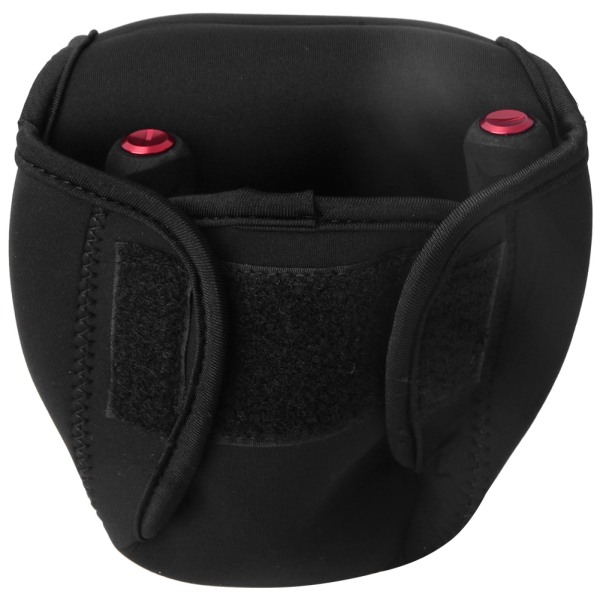 Bærbar Spinnestangsholder Beskyttende Blød Cover Elastisk Med Krog & Loop Fiskegrej Sort (M)