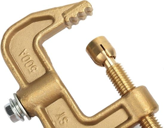 G-shaped Brass Earth Clamp - 500A Splice Connector for Various Applications