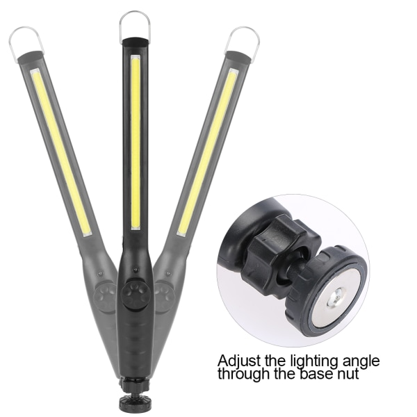 40LED COB Barlys Portable Justerbar Camping Bilvedligeholdelse USB Opladning Lys Lampe