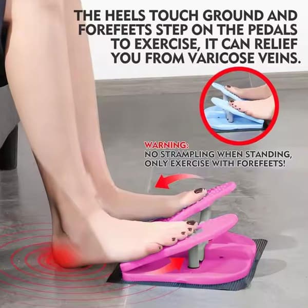 Simple Sitting Leg Exercise, Seniors, Mini Foldable Portable Foot Pedal Exerciser, Foot Massage Function, Home and Office Exercise Equipment