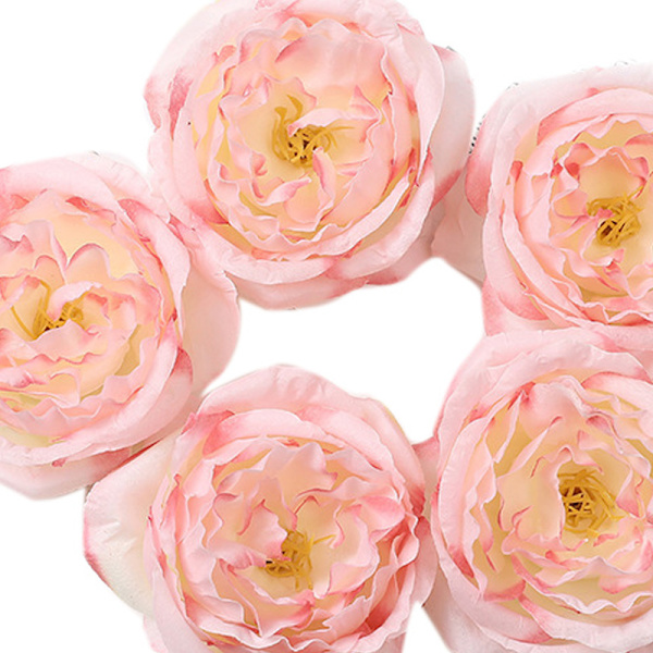Konstgjorda blommor Ljusäkthet Silke Hållbar Vacker Simulerar Blomma för Sovrumsdekoration Rosa