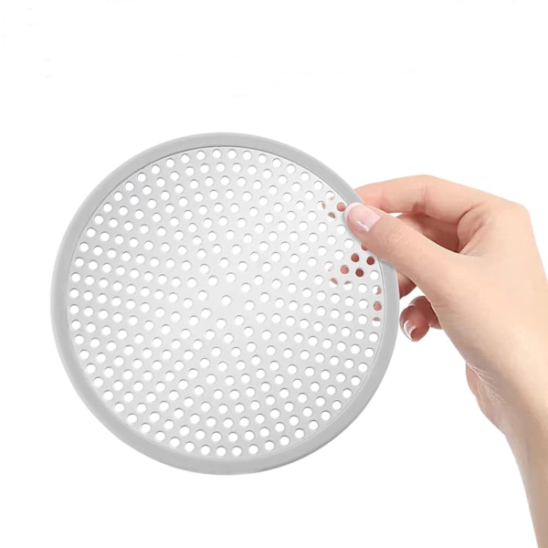 Gulvafløb Dæksel i Rustfrit Stål til Badeværelse - Anti-Tilstopning Filter, Håropsamler, Vaskestativ med Sprøjtestøbt Kant, Skridsikker og Holder