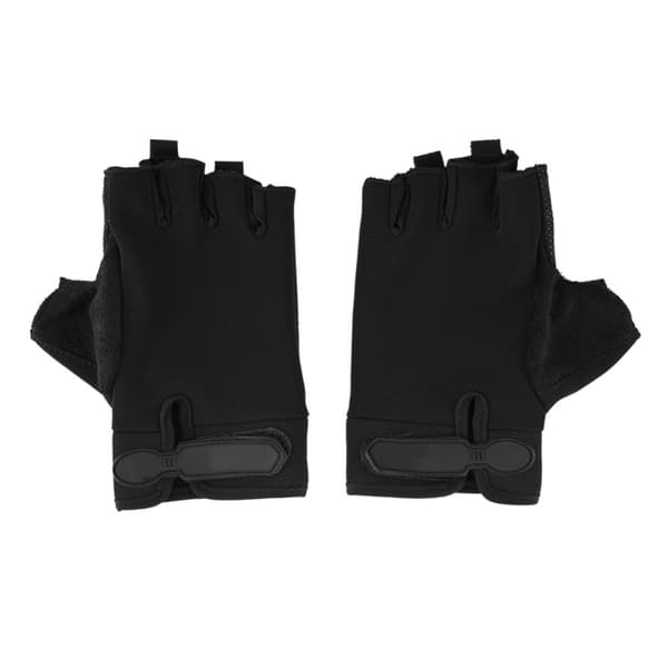 Breathable Half-Finger Gloves for Cycling and Climbing (Black, 1 Pair)