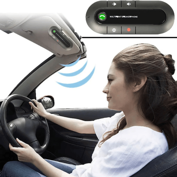 Bluetooth 5.0 Bil Håndfrit Sæt, Volumenkontrol, Bilmusik Håndfrit System, Batteri Håndfrit System
